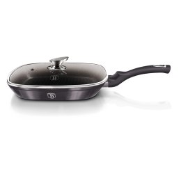 PATELNIA GRILLOWA Z POWŁ. GRANITOWĄ 28x28cm BERLINGER HAUS Carbon Pro BH-6909