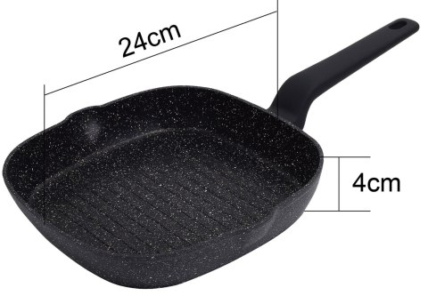 PATELNIA GRILLOWA Z POWŁOKĄ MARMUROWĄ 24CM KLAUSBERG KB-7661 PATELNIA GRILLOWA Z POWŁOKĄ MARMUROWĄ 24CM KLAUSBERG KB-7661