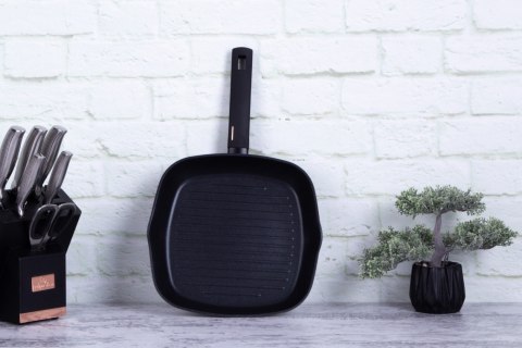 PATELNIA GRILLOWA Z POWŁOKĄ TYTANOWĄ KWADRATOWA 28CM BERLINGER HAUS MONACO BH-7092 PATELNIA GRILLOWA Z POWŁOKĄ TYTANOWĄ KWADRATOWA 28CM BERLINGER HAUS MONACO BH-7092