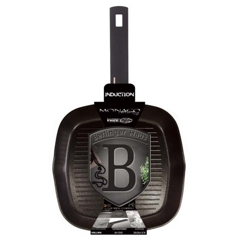 PATELNIA GRILLOWA Z POWŁOKĄ TYTANOWĄ KWADRATOWA 28CM BERLINGER HAUS MONACO BH-7092 PATELNIA GRILLOWA Z POWŁOKĄ TYTANOWĄ KWADRATOWA 28CM BERLINGER HAUS MONACO BH-7092