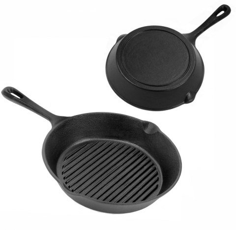 PATELNIA GRILLOWA ŻELIWNA 26 cm BRUNBESTE BB-2653 PATELNIA GRILLOWA ŻELIWNA 26 cm BRUNBESTE BB-2653