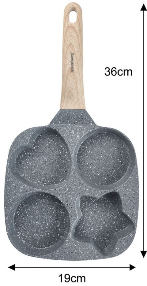 PATELNIA MARMURKOWA 4 W 1 DO NALEŚNIKÓW JAJEK PLACKÓW KLAUSBERG KB-7808 SZARA PATELNIA MARMURKOWA 4 W 1 DO NALEŚNIKÓW JAJEK PLACKÓW KLAUSBERG KB-7808 SZARA