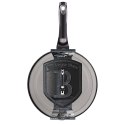 PATELNIA Z POWŁ. GRANITOWĄ Z ODPINANĄ RĄCZKĄ 24cm BERLINGER HAUS Carbon Pro BH-6912
