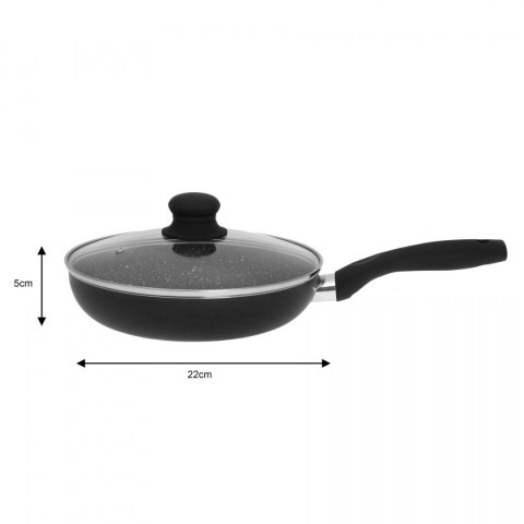 PATELNIA Z POWŁ. MARMUR. 22CM KiNGHOFF KH-3956 PATELNIA Z POWŁ. MARMUR. 22CM KiNGHOFF KH-3956
