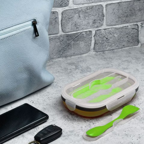 POJEMNIK LUNCHBOX SILIKONOWY 800ml 1-KOMOROWY KLAUSBERG KB-7022 POJEMNIK LUNCHBOX SILIKONOWY 800ml 1-KOMOROWY KLAUSBERG KB-7022