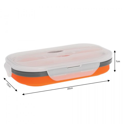 POJEMNIK LUNCHBOX SILIKONOWY 800ml 1-KOMOROWY KLAUSBERG KB-7022 POJEMNIK LUNCHBOX SILIKONOWY 800ml 1-KOMOROWY KLAUSBERG KB-7022