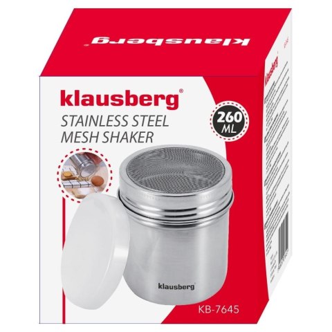 POJEMNIK SHAKER DO POSYPYWANIA CUKRU 260ML KLAUSBERG KB-7645 POJEMNIK SHAKER DO POSYPYWANIA CUKRU 260ML KLAUSBERG KB-7645