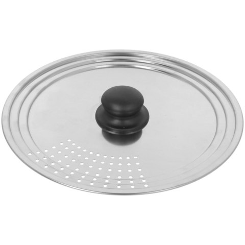 POKRYWKA STALOWA UNIWERSALNA 22-24-26cm Z OTWORAMI NA PARĘ BRUNBESTE BB-3465 POKRYWKA STALOWA UNIWERSALNA 22-24-26cm Z OTWORAMI NA PARĘ BRUNBESTE BB-3465