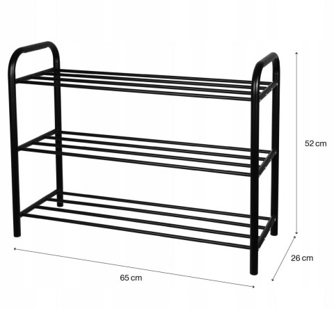 REGAŁ PÓŁKA NA BUTY 65 x 52 x 26cm BRUNBESTE BB-1129 REGAŁ PÓŁKA NA BUTY 65 x 52 x 26cm BRUNBESTE BB-1129
