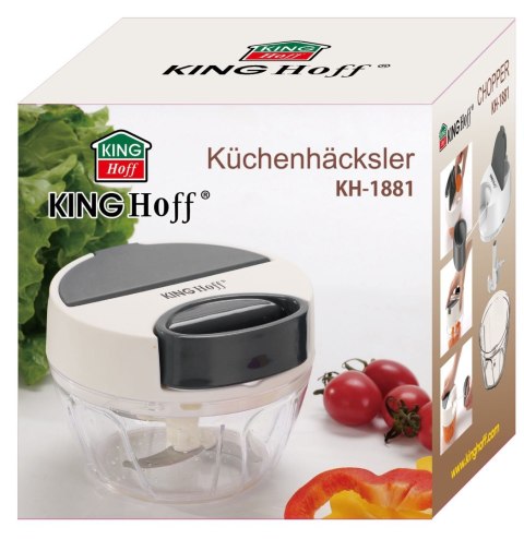 ROZDRABNIACZ SIEKACZ KUCHENNY SZNURKOWY 400ML KINGHOFF KH-1881 ROZDRABNIACZ SIEKACZ KUCHENNY SZNURKOWY 400ML KINGHOFF KH-1881