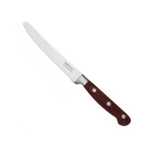 STALOWY NÓŻ KUCHENNY Z ZĄBKAMI 12.5cm KINGHOFF KH-1702 STALOWY NÓŻ KUCHENNY Z ZĄBKAMI 12.5cm KINGHOFF KH-1702
