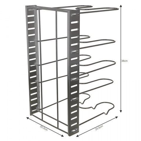 STOJAK ORGANIZER NA PATELNIE I POKRYWKI 5-POZIOMÓW KINGHOFF KH-1639 STOJAK ORGANIZER NA PATELNIE I POKRYWKI 5-POZIOMÓW KINGHOFF KH-1639
