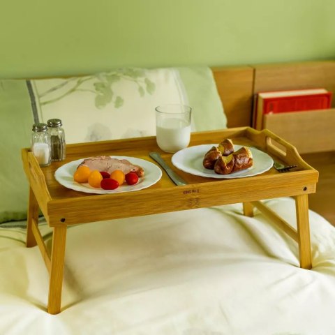 STOLIK ŚNIADANIOWY DO ŁÓŻKA POD LAPTOPA 50x30x7cm KiNGHOFF KH-1502 STOLIK ŚNIADANIOWY DO ŁÓŻKA POD LAPTOPA 50x30x7cm KiNGHOFF KH-1502