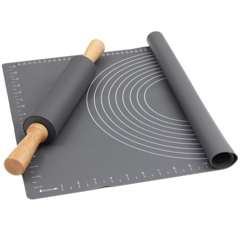 STOLNICA SILIKONOWA 60 x 40cm + WAŁEK BRUNBESTE BB-1528 STOLNICA SILIKONOWA 60 x 40cm + WAŁEK BRUNBESTE BB-1528