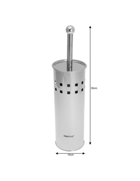 SZCZOTKA DO WC Z POJEMNIKIEM ZE STALI NIERDZEWNEJ KINGHOFF KK-3220 SZCZOTKA DO WC Z POJEMNIKIEM ZE STALI NIERDZEWNEJ KINGHOFF KK-3220