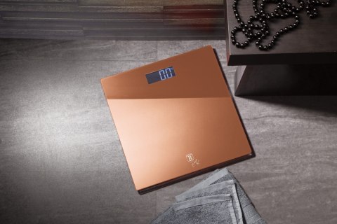 SZKLANA WAGA ŁAZIENKOWA ULTRA SLIM BERLINGER HAUS ROSE GOLD BH-9353 SZKLANA WAGA ŁAZIENKOWA ULTRA SLIM BERLINGER HAUS ROSE GOLD BH-9353