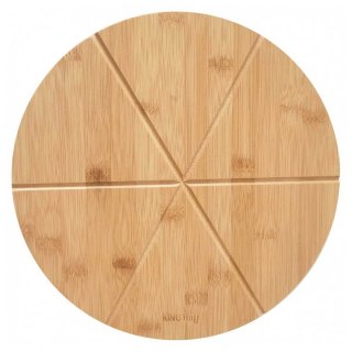 TACA DESKA BAMBUSOWA DO PIZZY 35cm KINGHOFF KH-1565