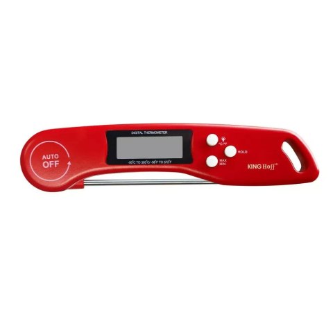 TERMOMETR ELEKTRONICZNY DO POTRAW -50-300C LCD KINGHOFF KH-1670 Czerwony TERMOMETR ELEKTRONICZNY DO POTRAW -50-300C LCD KINGHOFF KH-1670 Czerwony