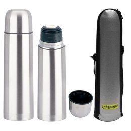 TERMOS STAL NIERDZ. 1.0L + POKROWIEC MAESTRO MR-1633-100