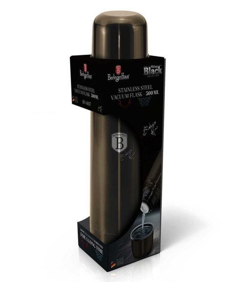 TERMOS STALOWY 0.75L BERLINGER HAUS METALLIC LINE SHINY BLACK BH-6818 TERMOS STALOWY 0.75L BERLINGER HAUS METALLIC LINE SHINY BLACK BH-6818