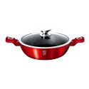 WOK GARNEK GRANITOWY 32CM 4.9L BERLINGER HAUS METALLIC LINE BURGUNDY BH-1264-N WOK GARNEK GRANITOWY 32CM 4.9L BERLINGER HAUS METALLIC LINE BURGUNDY BH-1264-N