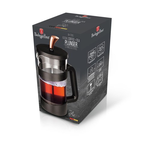 ZAPARZACZ DO HERBATY 600ML FRENCH PRESS BERLINGER HAUS BLACK ROSE BH-7615 ZAPARZACZ DO HERBATY 600ML FRENCH PRESS BERLINGER HAUS BLACK ROSE BH-7615
