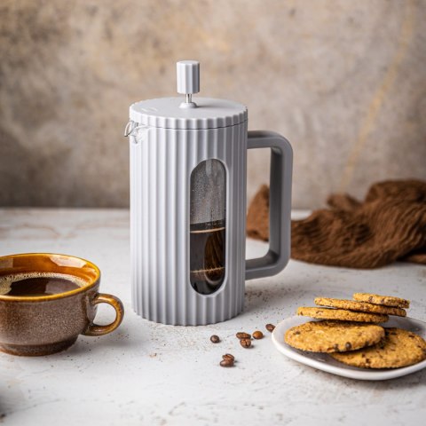 ZAPARZACZ DO HERBATY KAWY SZKLANY FRENCH PRESS 1000 ML SZARY KLAUSBERG KB-7752 ZAPARZACZ DO HERBATY KAWY SZKLANY FRENCH PRESS 1000 ML SZARY KLAUSBERG KB-7752