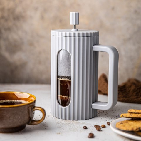 ZAPARZACZ DO HERBATY KAWY SZKLANY FRENCH PRESS 1000 ML SZARY KLAUSBERG KB-7752 ZAPARZACZ DO HERBATY KAWY SZKLANY FRENCH PRESS 1000 ML SZARY KLAUSBERG KB-7752