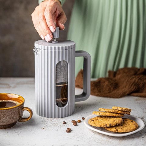 ZAPARZACZ DO HERBATY KAWY SZKLANY FRENCH PRESS 1000 ML SZARY KLAUSBERG KB-7752 ZAPARZACZ DO HERBATY KAWY SZKLANY FRENCH PRESS 1000 ML SZARY KLAUSBERG KB-7752