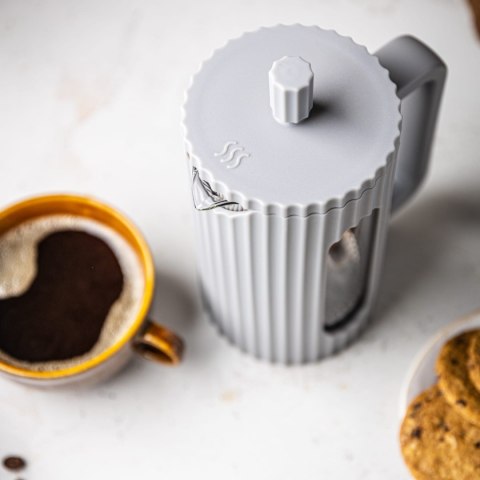 ZAPARZACZ DO HERBATY KAWY SZKLANY FRENCH PRESS 1000 ML SZARY KLAUSBERG KB-7752 ZAPARZACZ DO HERBATY KAWY SZKLANY FRENCH PRESS 1000 ML SZARY KLAUSBERG KB-7752