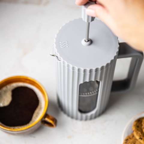 ZAPARZACZ DO HERBATY KAWY SZKLANY FRENCH PRESS 1000 ML SZARY KLAUSBERG KB-7752 ZAPARZACZ DO HERBATY KAWY SZKLANY FRENCH PRESS 1000 ML SZARY KLAUSBERG KB-7752