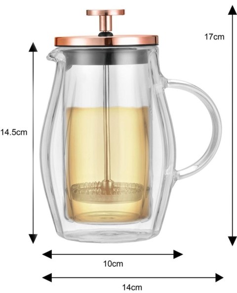 ZAPARZACZ DO KAWY HERBATY 0,35L FRENCH PRESS KLAUSBERG KB-7721 ZAPARZACZ DO KAWY HERBATY 0,35L FRENCH PRESS KLAUSBERG KB-7721