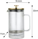 ZAPARZACZ DO KAWY HERBATY SZKLANY 1000ML FRENCH PRESS KLAUSBERG KB-7761 ZŁOTY ZAPARZACZ DO KAWY HERBATY SZKLANY 1000ML FRENCH PRESS KLAUSBERG KB-7761 ZŁOTY