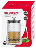 ZAPARZACZ DO KAWY HERBATY SZKLANY 1000ML FRENCH PRESS KLAUSBERG KB-7764 SREBRNY ZAPARZACZ DO KAWY HERBATY SZKLANY 1000ML FRENCH PRESS KLAUSBERG KB-7764 SREBRNY