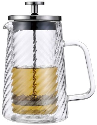 ZAPARZACZ DO KAWY HERBATY SZKLANY 350ML FRENCH PRESS KLAUSBERG KB-7762 SREBRNY