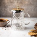 ZAPARZACZ DO KAWY HERBATY SZKLANY 350ML FRENCH PRESS KLAUSBERG KB-7765 ZŁOTY ZAPARZACZ DO KAWY HERBATY SZKLANY 350ML FRENCH PRESS KLAUSBERG KB-7765 ZŁOTY