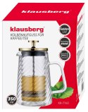 ZAPARZACZ DO KAWY HERBATY SZKLANY 350ML FRENCH PRESS KLAUSBERG KB-7765 ZŁOTY ZAPARZACZ DO KAWY HERBATY SZKLANY 350ML FRENCH PRESS KLAUSBERG KB-7765 ZŁOTY