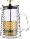 ZAPARZACZ DO KAWY HERBATY SZKLANY 600ML FRENCH PRESS KLAUSBERG KB-7766 ZŁOTY ZAPARZACZ DO KAWY HERBATY SZKLANY 600ML FRENCH PRESS KLAUSBERG KB-7766 ZŁOTY