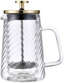 ZAPARZACZ DO KAWY HERBATY SZKLANY 600ML FRENCH PRESS KLAUSBERG KB-7766 ZŁOTY ZAPARZACZ DO KAWY HERBATY SZKLANY 600ML FRENCH PRESS KLAUSBERG KB-7766 ZŁOTY