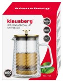 ZAPARZACZ DO KAWY HERBATY SZKLANY 600ML FRENCH PRESS KLAUSBERG KB-7766 ZŁOTY ZAPARZACZ DO KAWY HERBATY SZKLANY 600ML FRENCH PRESS KLAUSBERG KB-7766 ZŁOTY