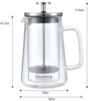 ZAPARZACZ DO KAWY/HERBATY 0,35L FRENCH PRESS KLAUSBERG KB-7684 ZAPARZACZ DO KAWY/HERBATY 0,35L FRENCH PRESS KLAUSBERG KB-7684