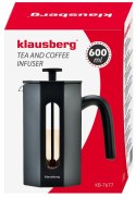 ZAPARZACZ DO KAWY/HERBATY 0,60L FRENCH PRESS KLAUSBERG KB-7677 ZAPARZACZ DO KAWY/HERBATY 0,60L FRENCH PRESS KLAUSBERG KB-7677
