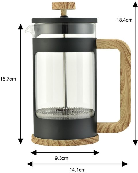 ZAPARZACZ DO KAWY/HERBATY 0,60L FRENCH PRESS KLAUSBERG KB-7680 ZAPARZACZ DO KAWY/HERBATY 0,60L FRENCH PRESS KLAUSBERG KB-7680
