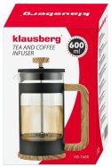 ZAPARZACZ DO KAWY/HERBATY 0,60L FRENCH PRESS KLAUSBERG KB-7680 ZAPARZACZ DO KAWY/HERBATY 0,60L FRENCH PRESS KLAUSBERG KB-7680