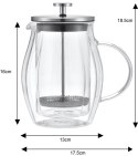 ZAPARZACZ DO KAWY/HERBATY 0,60L FRENCH PRESS KLAUSBERG KB-7683 ZAPARZACZ DO KAWY/HERBATY 0,60L FRENCH PRESS KLAUSBERG KB-7683