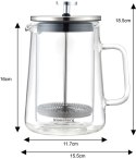 ZAPARZACZ DO KAWY/HERBATY 0,60L FRENCH PRESS KLAUSBERG KB-7685 ZAPARZACZ DO KAWY/HERBATY 0,60L FRENCH PRESS KLAUSBERG KB-7685