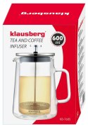 ZAPARZACZ DO KAWY/HERBATY 0,60L FRENCH PRESS KLAUSBERG KB-7685 ZAPARZACZ DO KAWY/HERBATY 0,60L FRENCH PRESS KLAUSBERG KB-7685