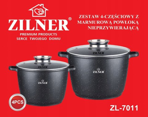 ZESTAW 2 GARNKÓW MARMUROWYCH 10L + 6.2L WYSOKI ZILNER ZL-7011 ZESTAW 2 GARNKÓW MARMUROWYCH 10L + 6.2L WYSOKI ZILNER ZL-7011