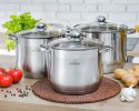 ZESTAW 3 GARNKÓW GASTRONOMICZNYCH 7 9 11L ZILNER ZL-7350 ZESTAW 3 GARNKÓW GASTRONOMICZNYCH 7 9 11L ZILNER ZL-7350