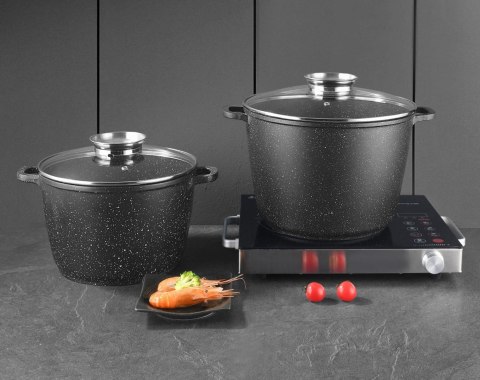 ZESTAW 3 GARNKÓW MARMUROWYCH 14L + 10L + 6.2L WYSOKI ZILNER ZL-8558